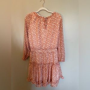 Pink Lily pink & white dress, floral, size XL. Worn once.